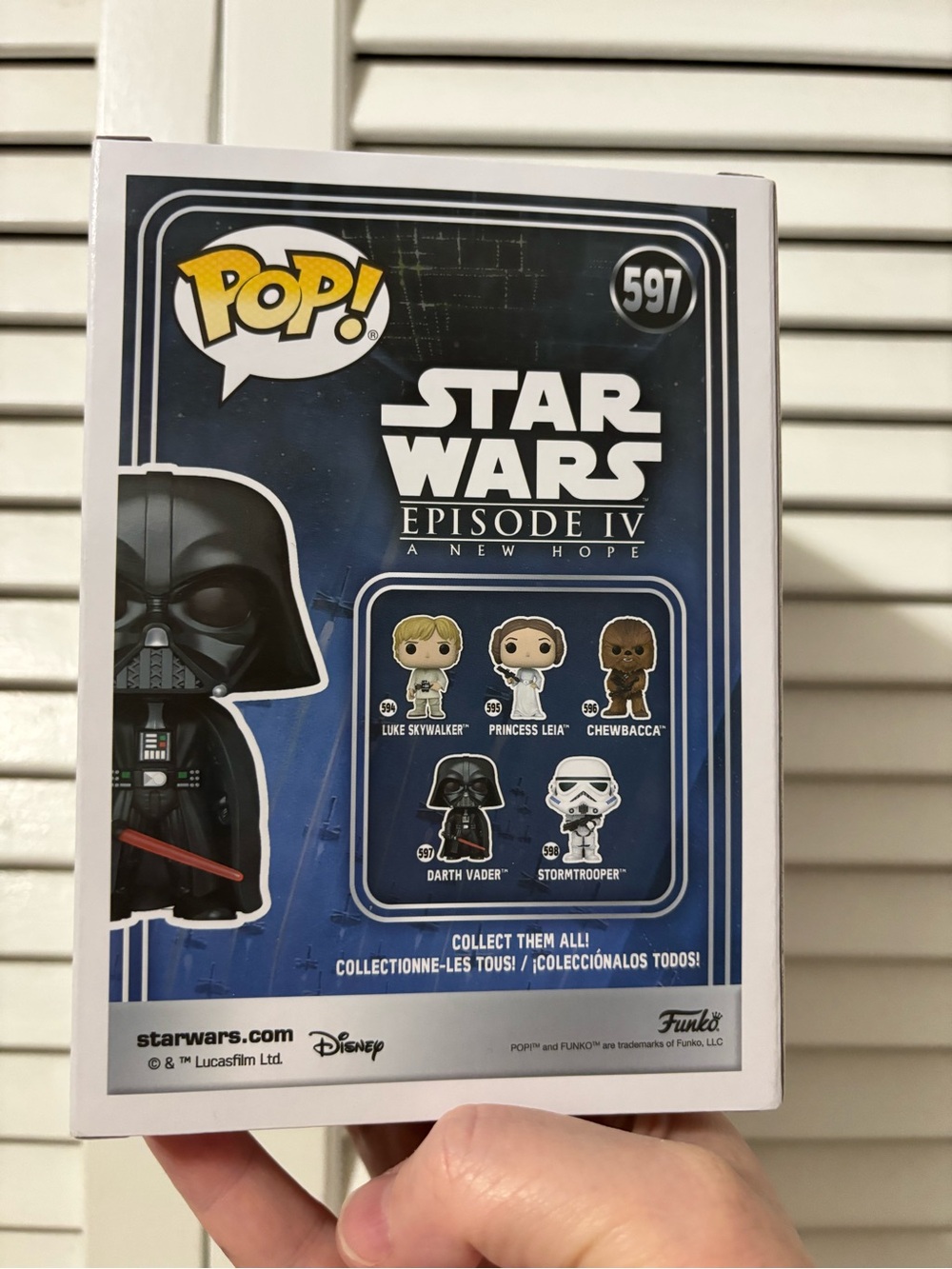 Funko Pop! Star Wars #597 Darth Vader - BN - Picture 3 of 6
